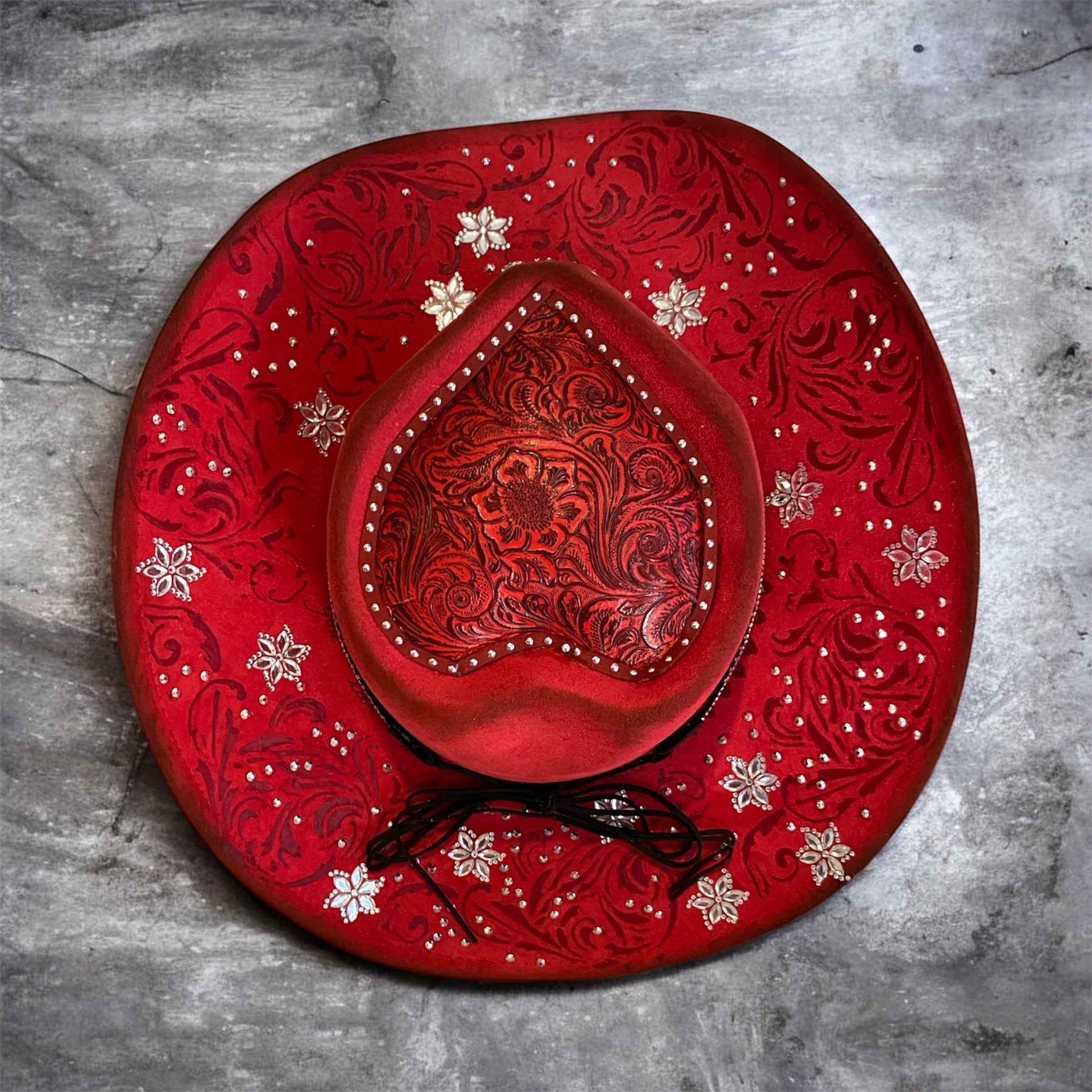 Heart's Desire Deluxe Suedette Custom Cowboy Hat – A Statement of Love and Style