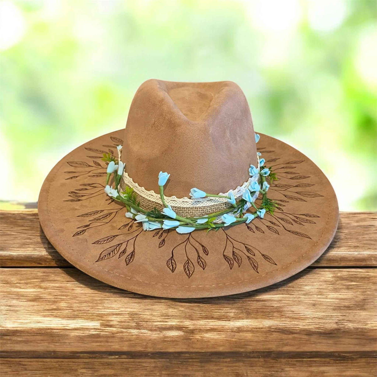 Elevate Your Style with the Deluxe Custom Fedora Hat – On The Vine Edition