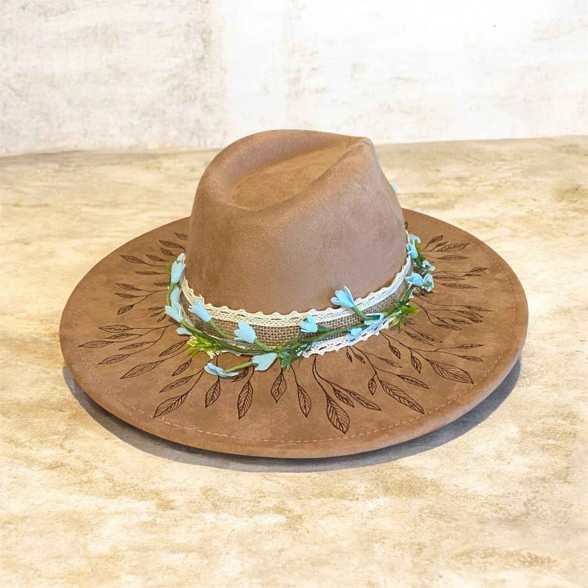 Elevate Your Style with the Deluxe Custom Fedora Hat – On The Vine Edition