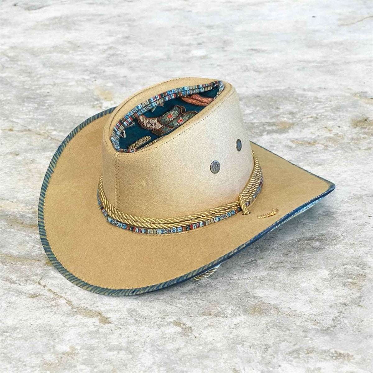Custom Aussie Felt Hat: Elevate Your Style with the Cowboy Blue Edition