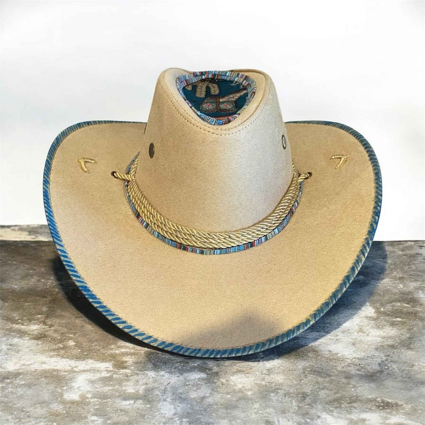 Custom Aussie Felt Hat: Elevate Your Style with the Cowboy Blue Edition