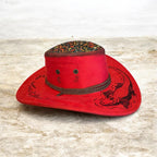 Aussie Croc-A-Gator "The Water's Fine" Red custom Hat