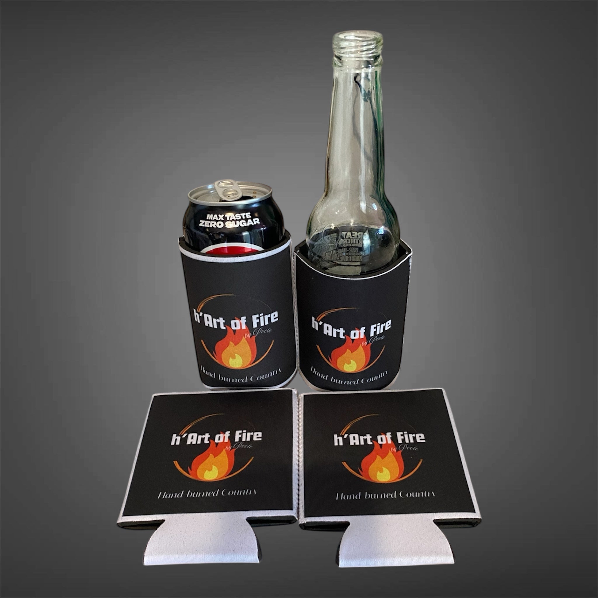 Stubby Holders! h'Art of Fire Merch - keep ya drinks cold!