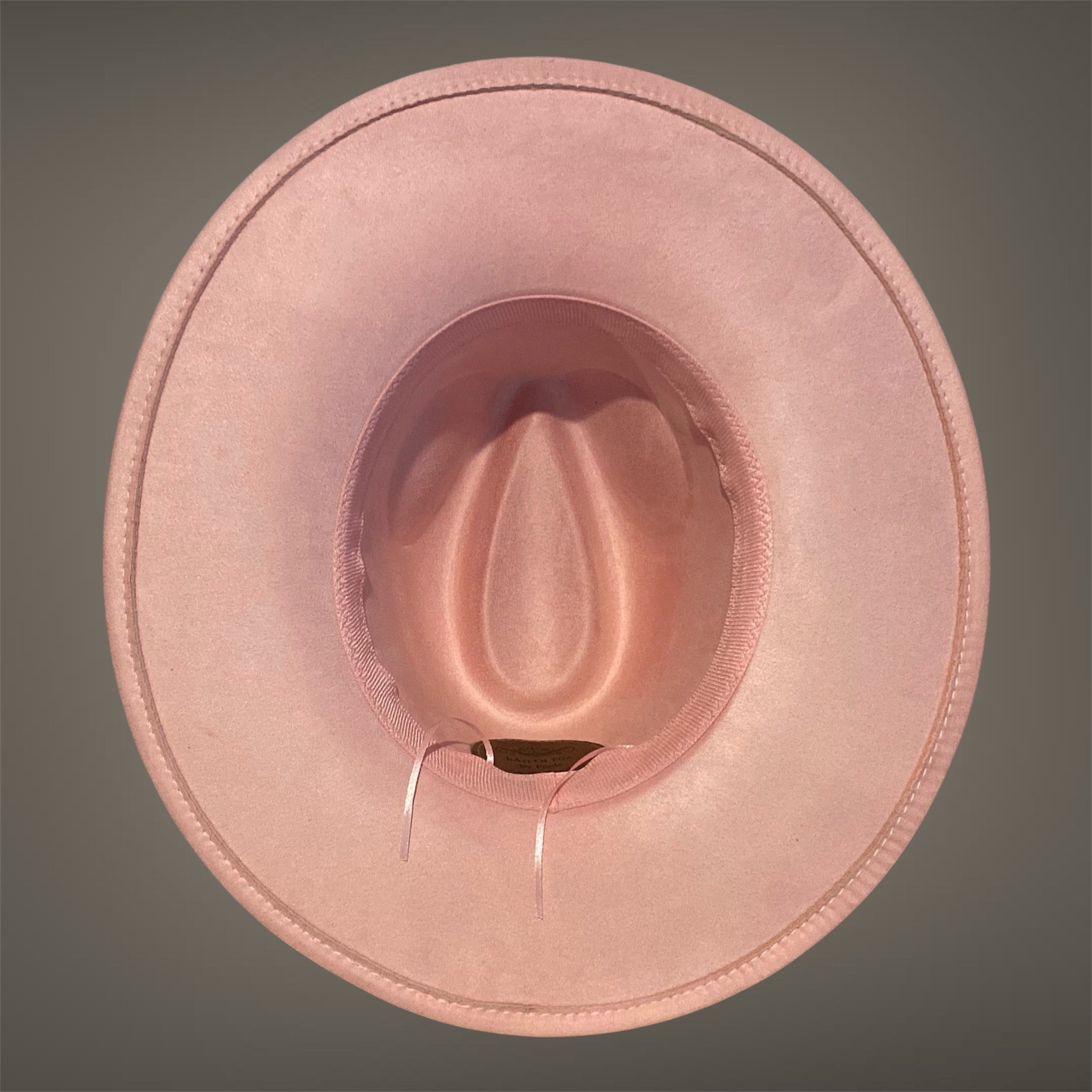Vegan Suede Custom Cowboy Hat "Pretty In Pink Flowers" Diamante