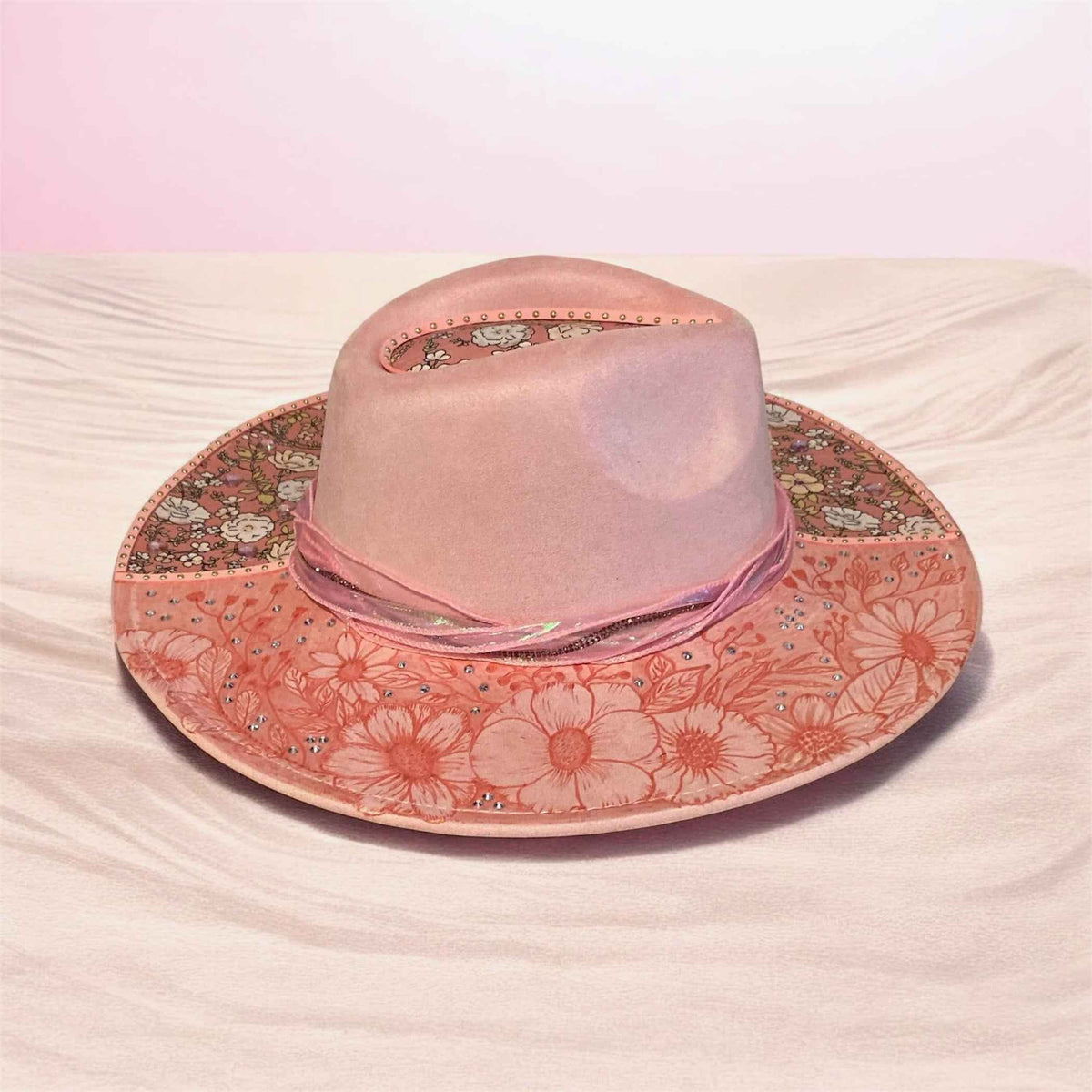 Pretty In Pink Fedora Hat: Elevate Your Style with Handcrafted Elegance