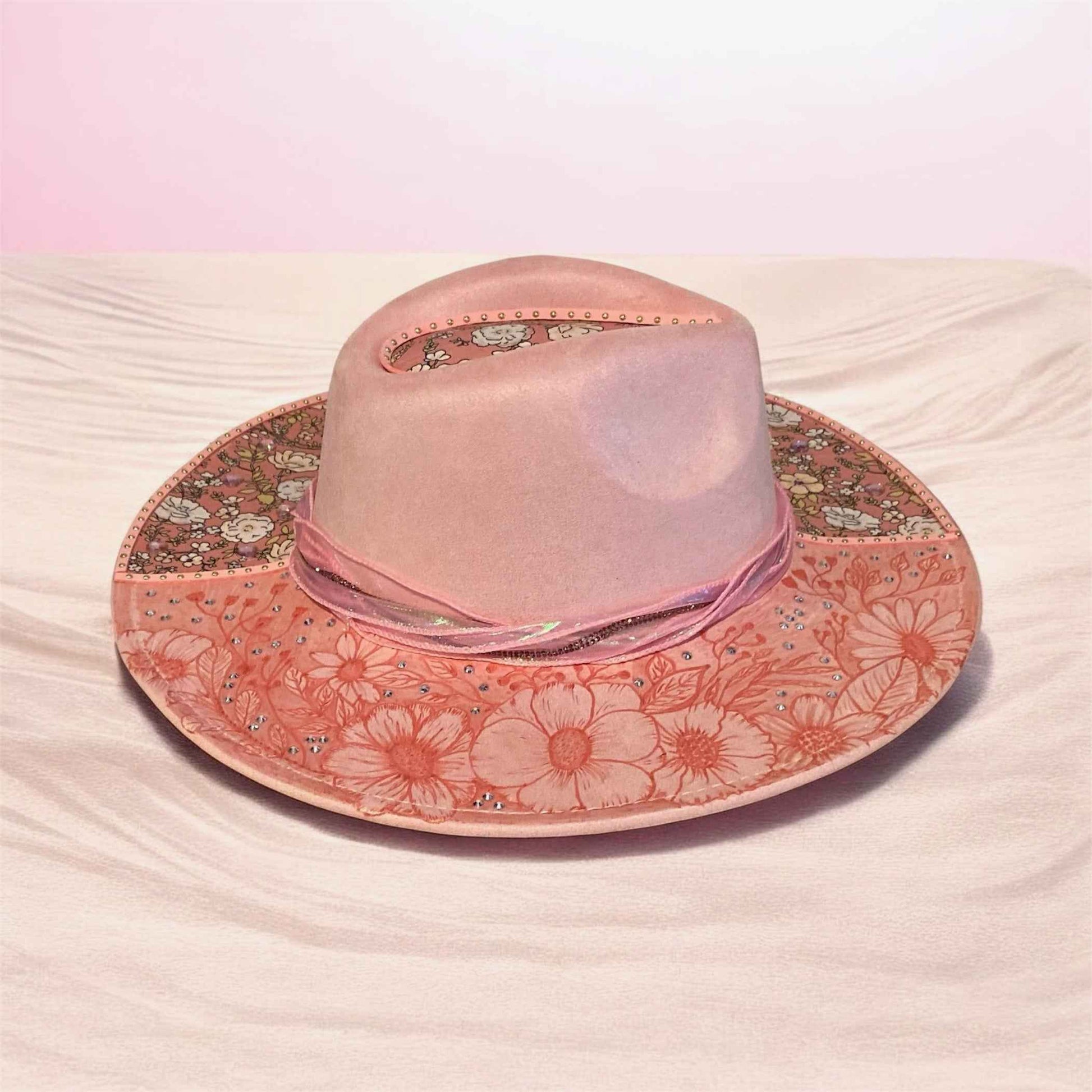 Pretty In Pink Fedora Hat: Elevate Your Style with Handcrafted Elegance
