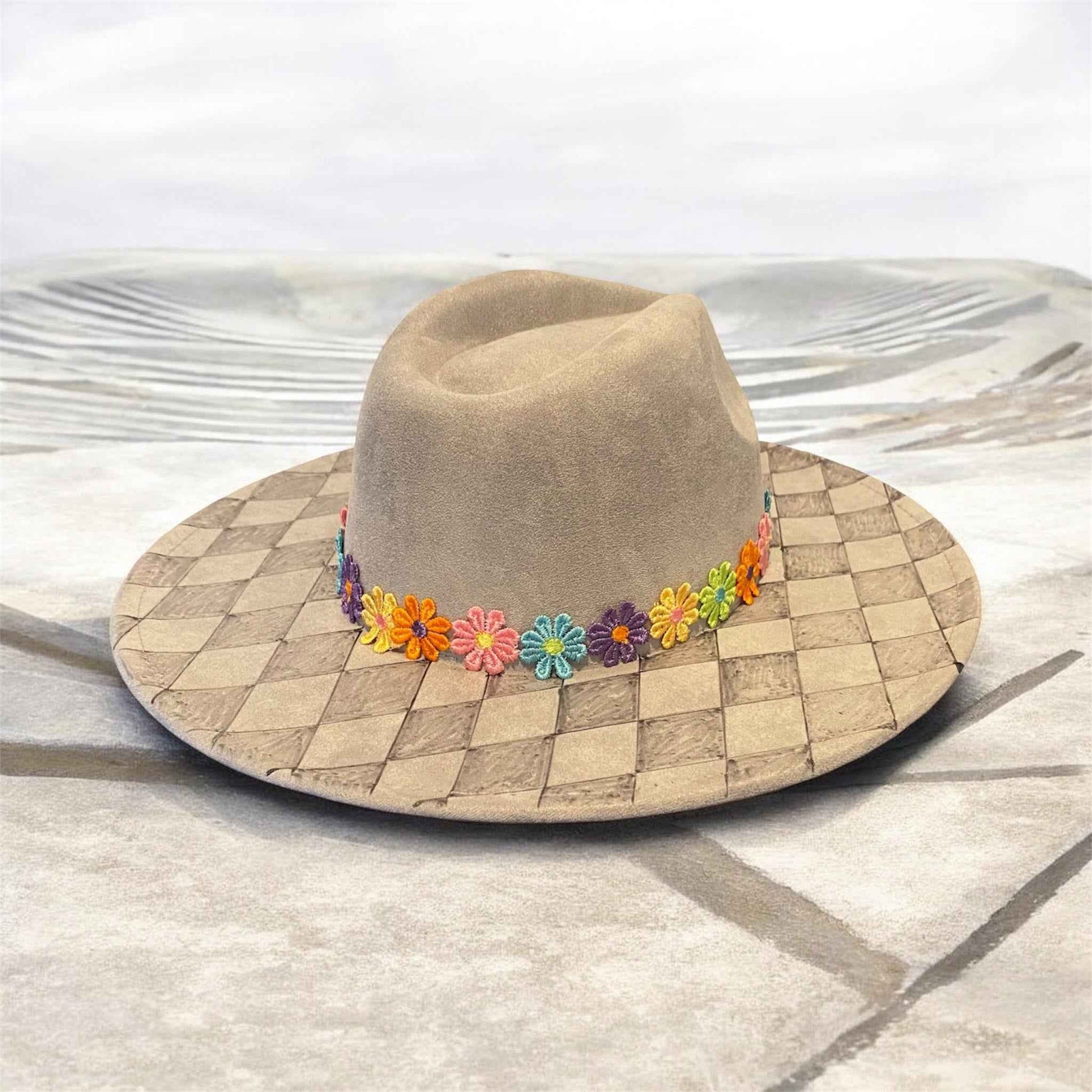 Elevate Your Style with the Deluxe Suedette Fedora Hat – Harlee-Quinn Edition
