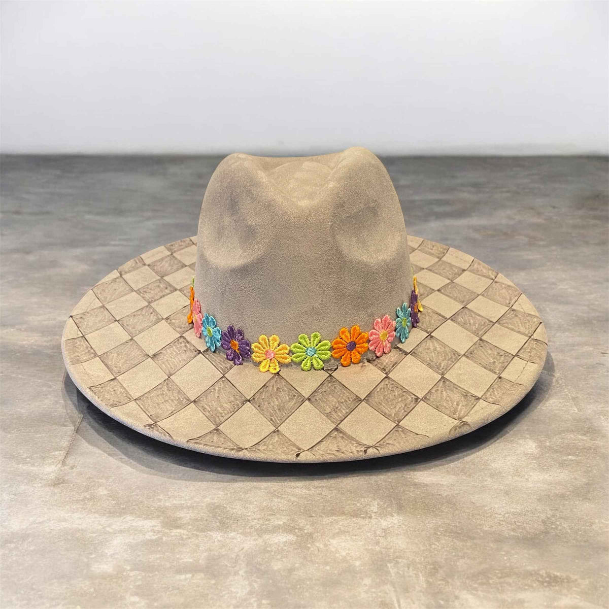 Elevate Your Style with the Deluxe Suedette Fedora Hat – Harlee-Quinn Edition
