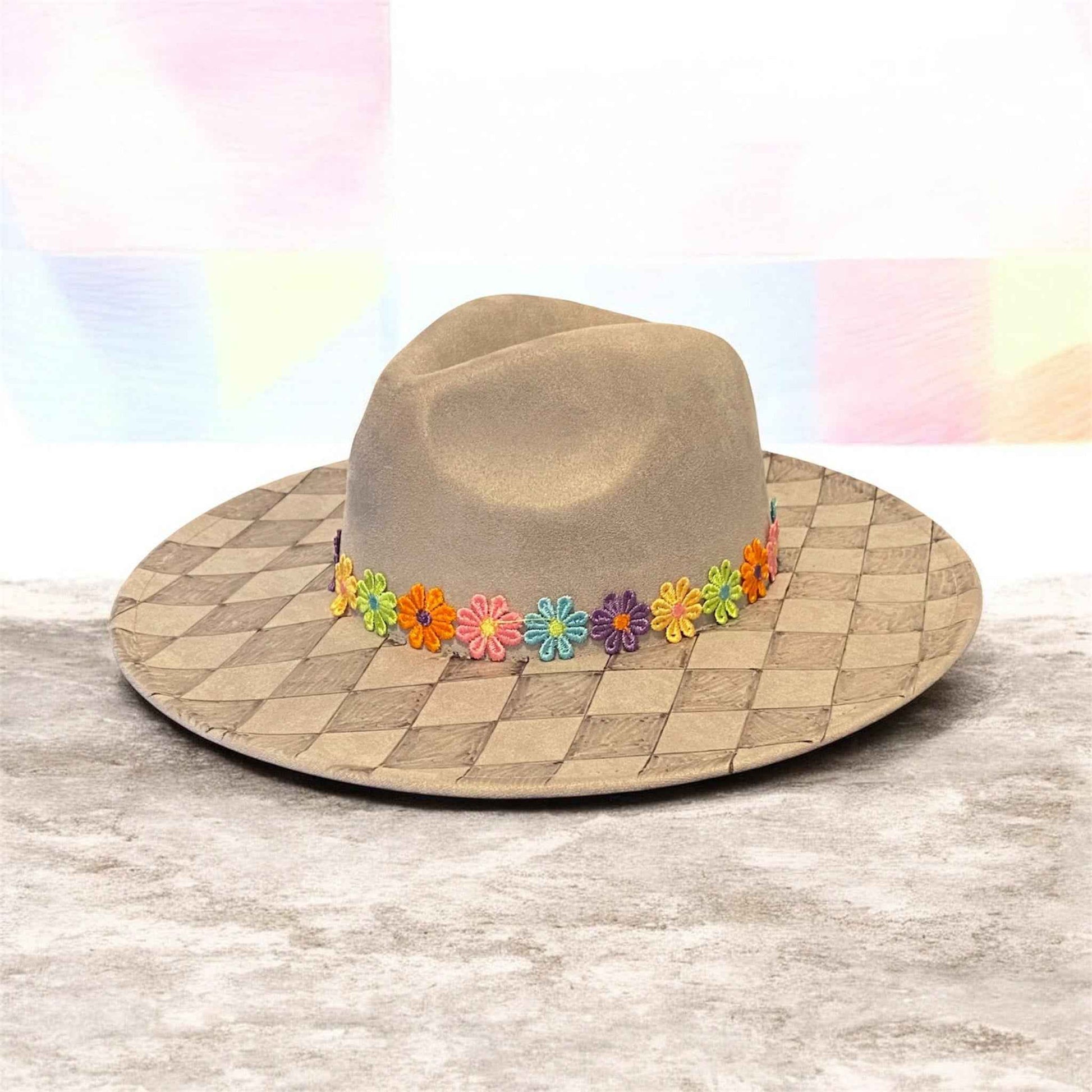 Elevate Your Style with the Deluxe Suedette Fedora Hat – Harlee-Quinn Edition