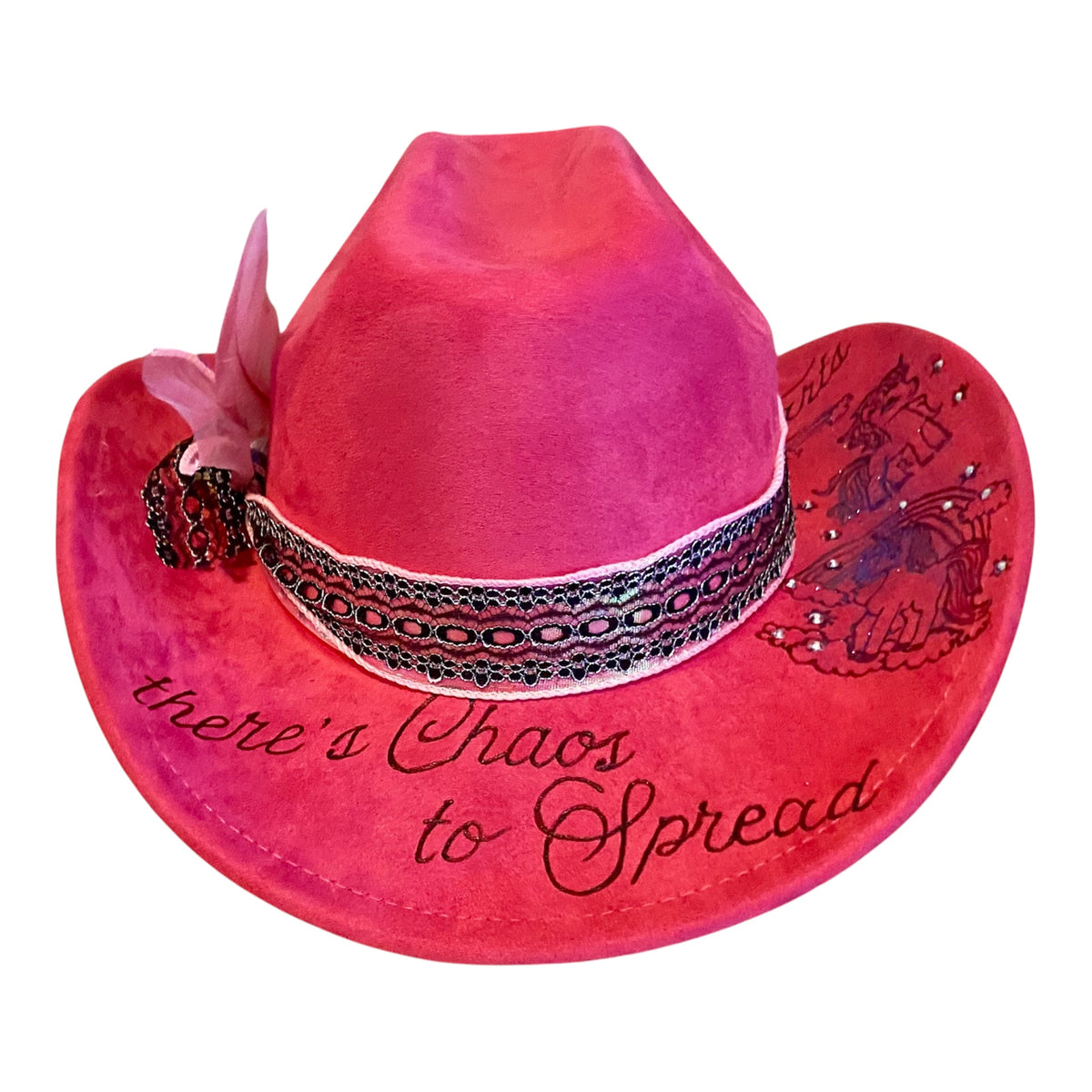 Giddy Up Sparkle Farts Hot Pink Suedette Cowboy Hat – Stand Out with Style