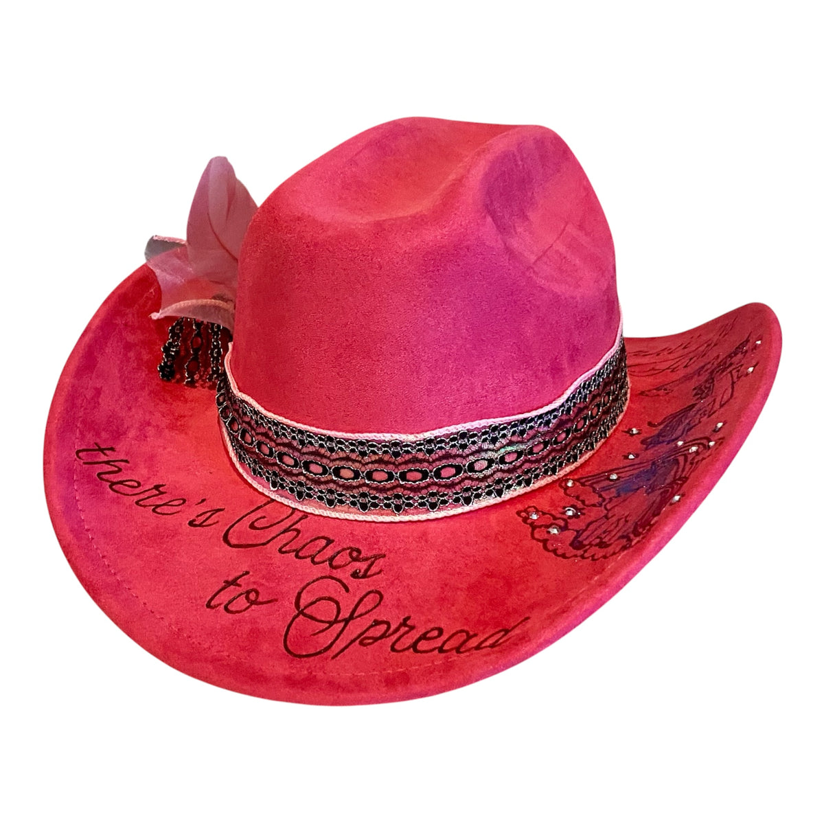 Giddy Up Sparkle Farts Hot Pink Suedette Cowboy Hat – Stand Out with Style