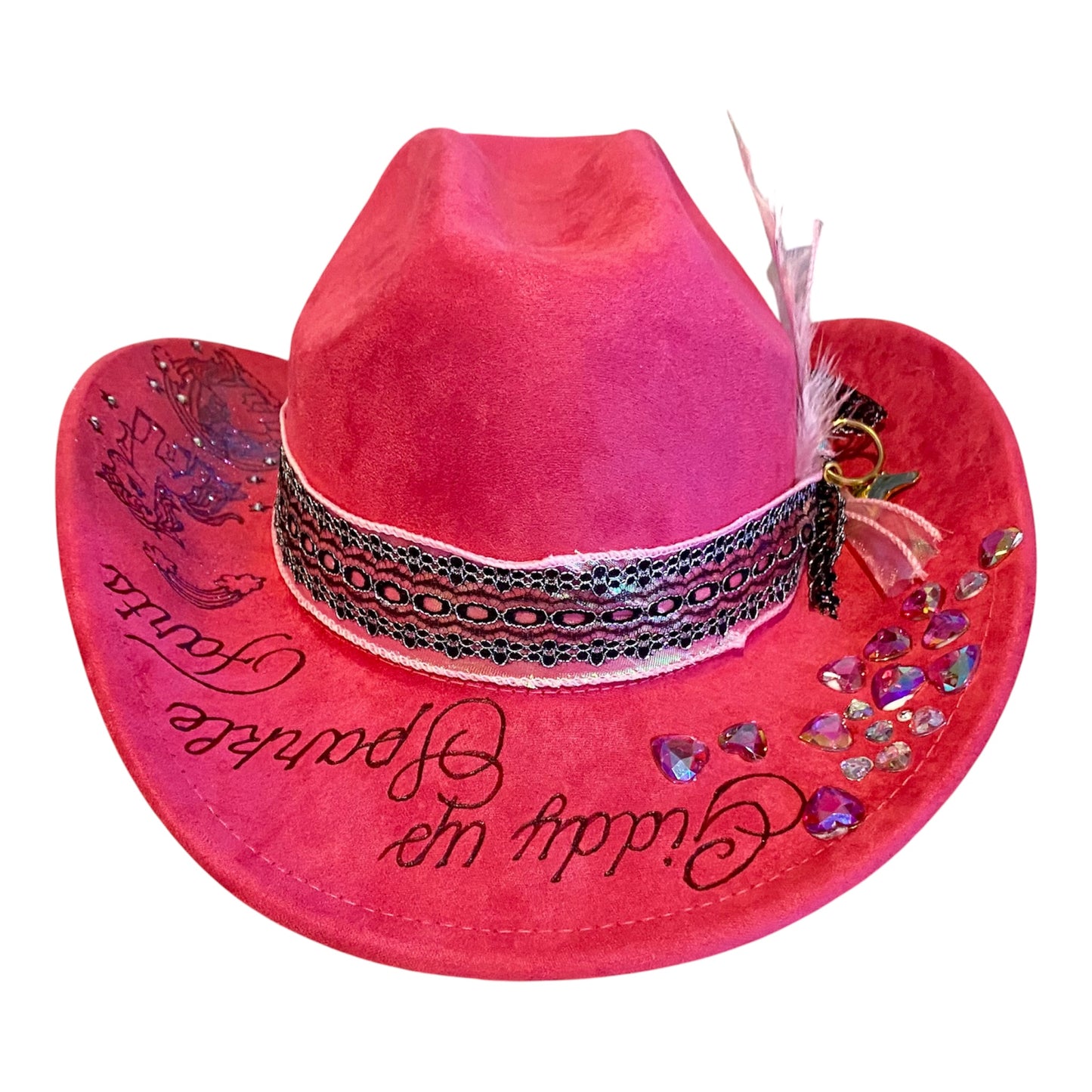 Giddy Up Sparkle Farts Hot Pink Suedette Cowboy Hat – Stand Out with Style