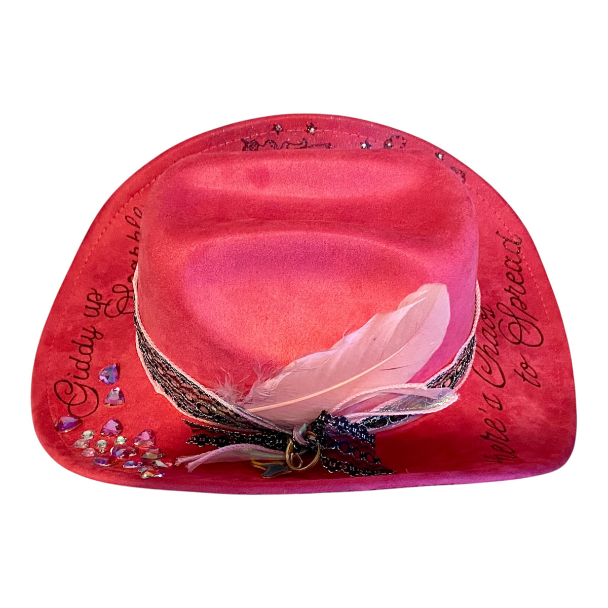 Giddy Up Sparkle Farts Hot Pink Suedette Cowboy Hat – Stand Out with Style