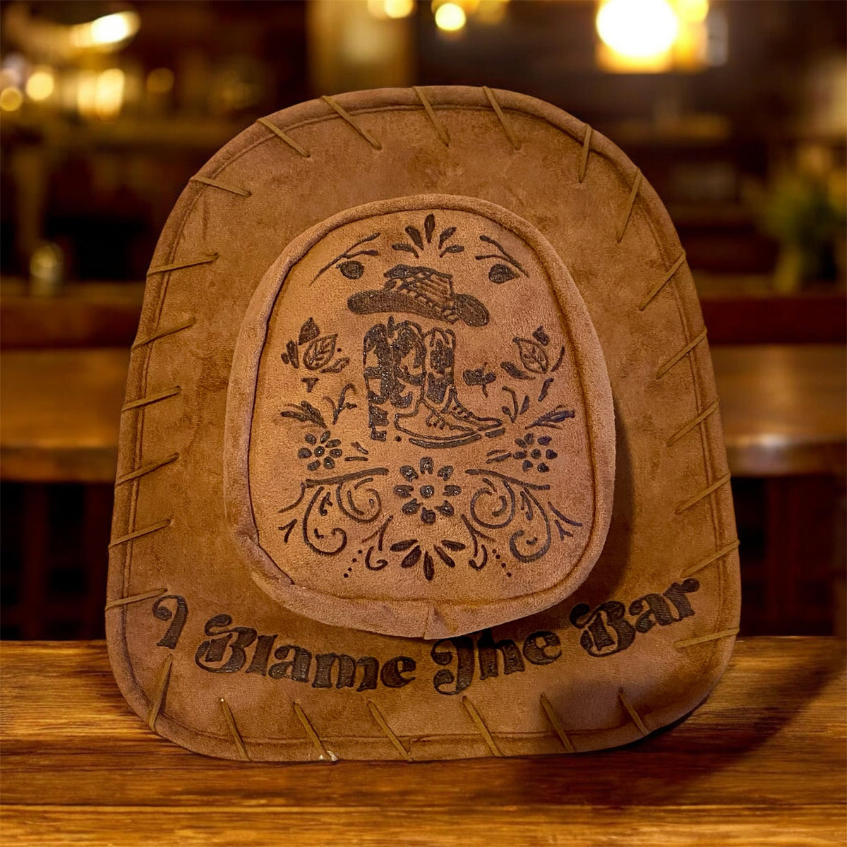 Stylish Custom Faux Suede Cowboy Hat Backpack for All Ages!