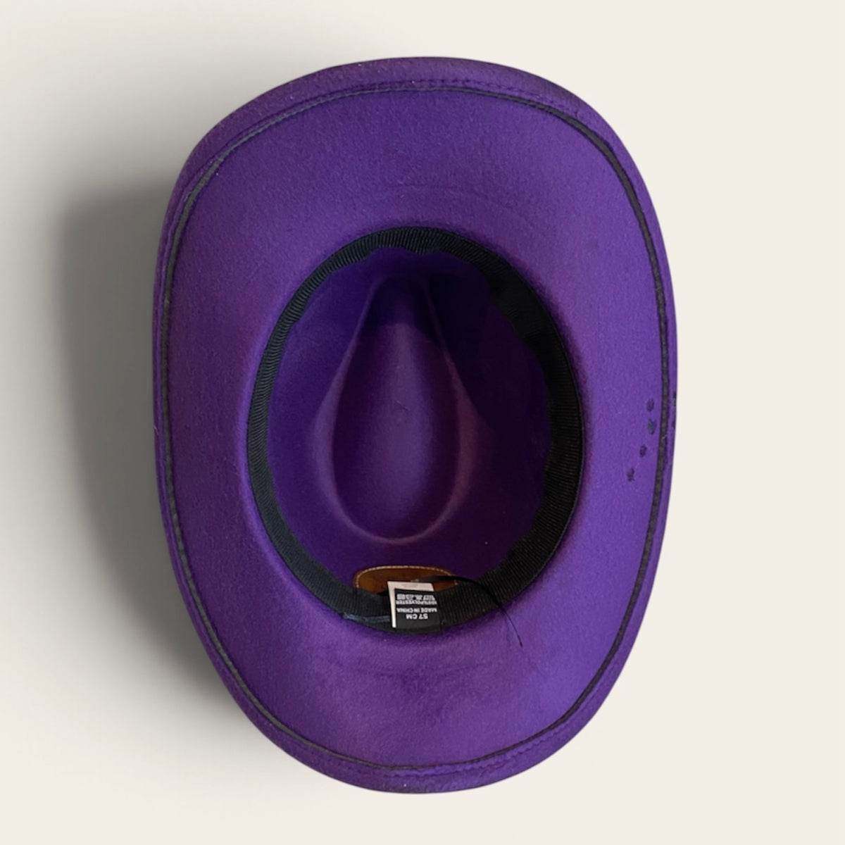 Royal Purple Cowboy Hat with Moon and Stars – Celestial Felt Style