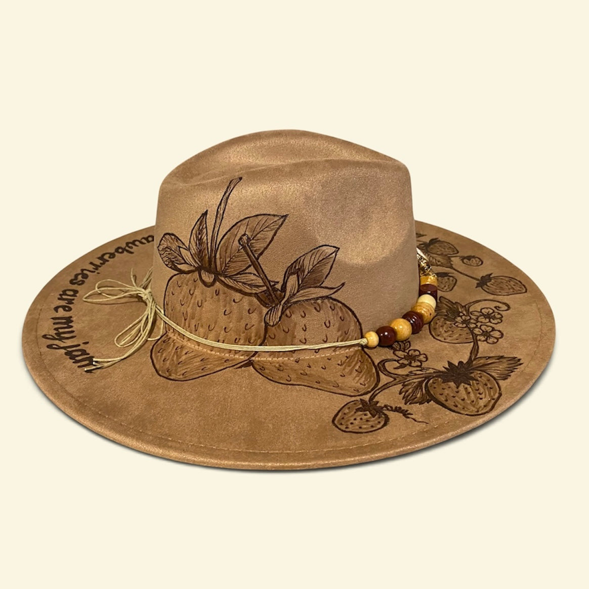 Summer Fun Style with the Deluxe Custom Fedora Hat – Strawberries Are My Jam edition