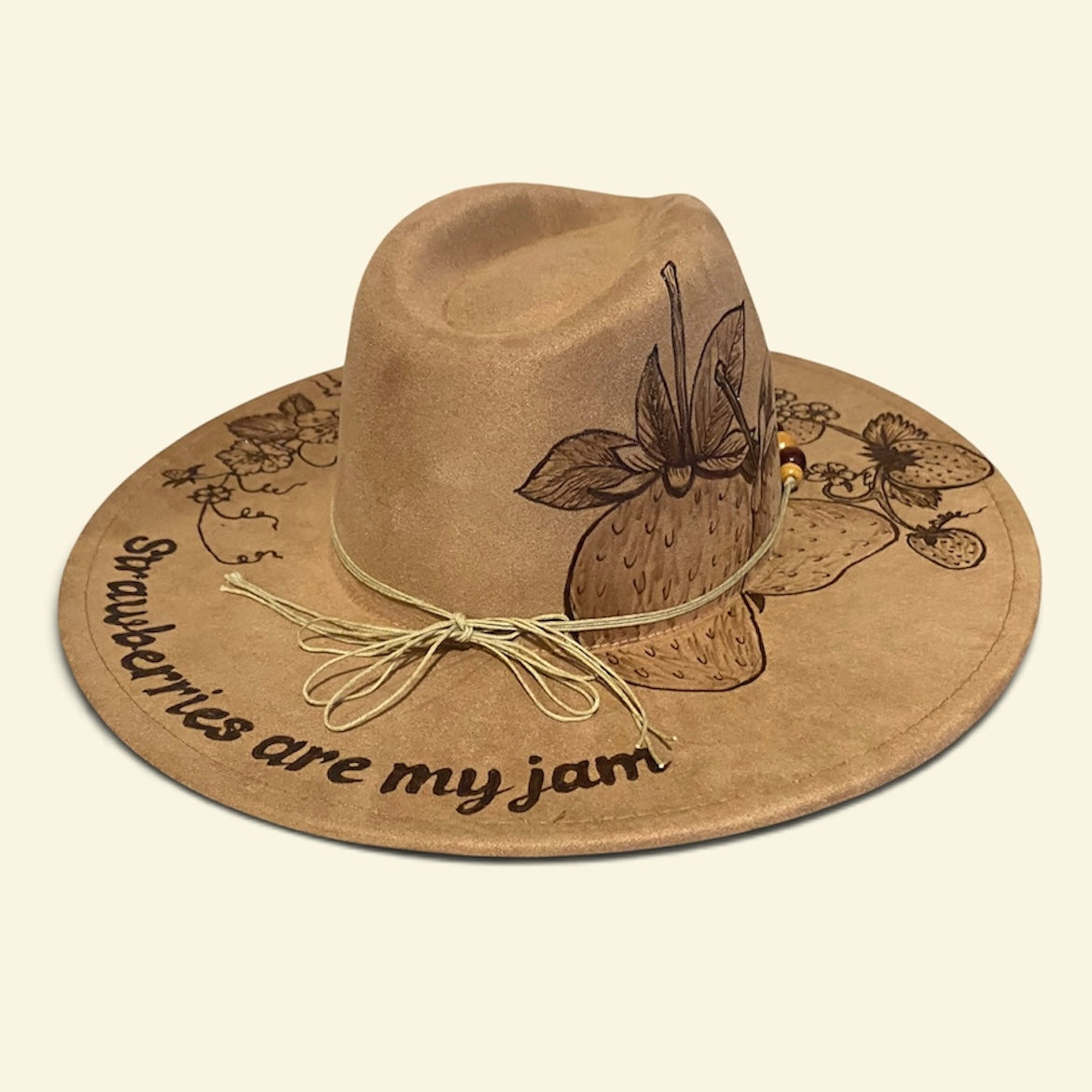 Summer Fun Style with the Deluxe Custom Fedora Hat – Strawberries Are My Jam edition