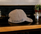 Hand Burned Baseball Fashion Cap 100% Polyester Faux Suede, Greyfriars Bobby Dog theme