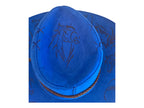 Hand-Burned and Painted Vegan Suede Cowboy Hat Max Jackson inspired Aussie Country