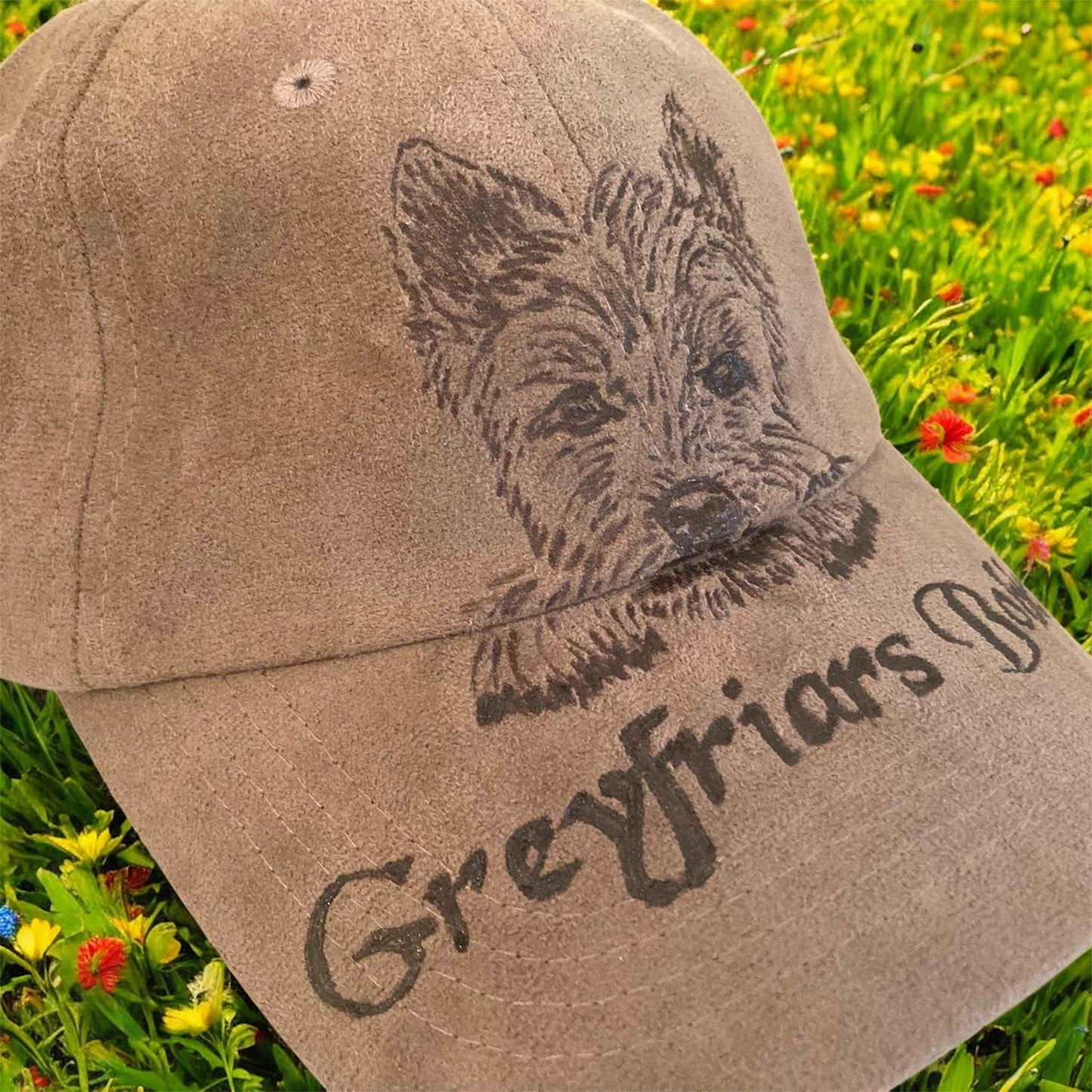 Handcrafted Grey Friars Bobby Cap: A Unique Tribute to Scottish Heritage
