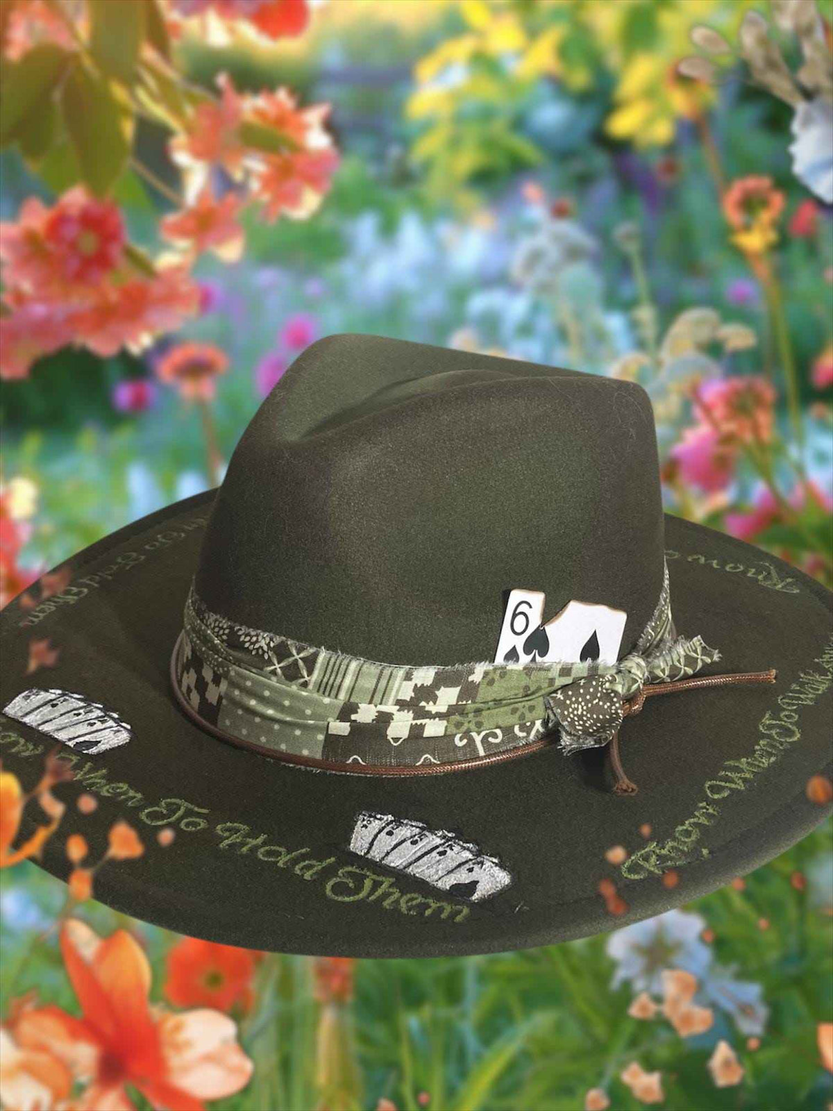 Elevate Your Style with Our Hand Burned Rancher Hat - The Gambler Edition